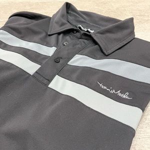 Travis Mathew Golf Shirt Polo large Black